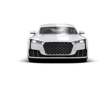 Modern şehir arabası izole edilmiş. 3d illüstrasyon