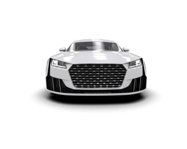 3D görüntüleme, modern spor araba beyaz arka planda izole edildi 