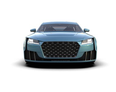 3D görüntüleme, modern spor araba beyaz arka planda izole edildi 