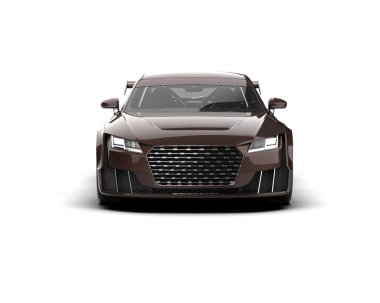 3D görüntüleme, beyaz arkaplanda izole edilmiş spor araba 