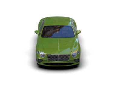 3D görüntüleme, beyaz arkaplanda izole edilmiş spor araba 