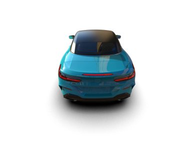 mavi modern araba - arka plan