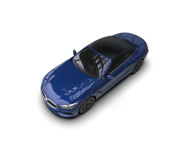 Modern spor araba beyaz arka planda izole edilmiş. 3d oluşturma  