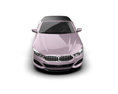 Modern spor araba beyaz arka planda izole edilmiş. 3d oluşturma  