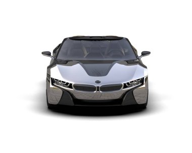 siyah modern BMW spor arabası