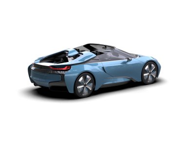 Stüdyo ortamında daha az genel bir konsept arabanın 3 boyutlu çizimi