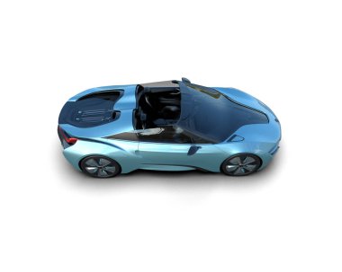 beyaz arkaplanda modern araba