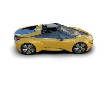 Daha az genel bir konsept arabanın 3 boyutlu çizimi