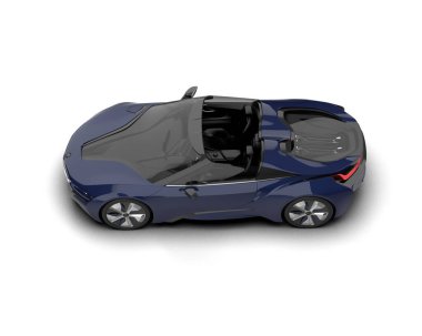 modern araba - elektrikli araba - 3D render