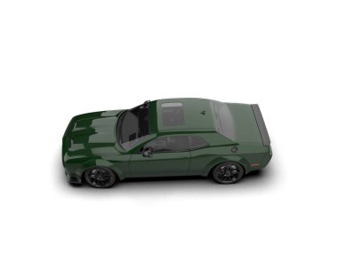 Stüdyo ortamında daha az genel bir konsept arabanın 3 boyutlu çizimi