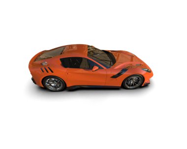 Stüdyo ortamında daha az genel bir konsept arabanın 3 boyutlu çizimi