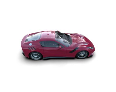 modern araba, beyaz arka planda izole edilmiş.