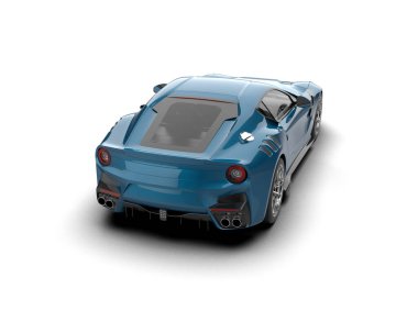 Bir süper arabanın 3 boyutlu görüntülemesi