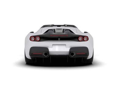 3 boyutlu bir araba. beyaz üzerine izole.