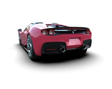 kırmızı modern spor araba - arka plan