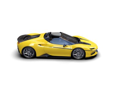 sarı modern süper araba