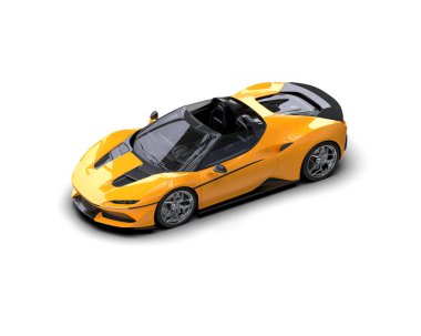 Bir spor arabanın 3 boyutlu resmi