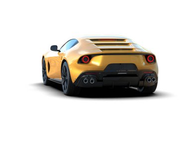 Spor arabanın 3 boyutlu resmi - Stüdyo