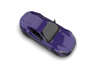 beyaz arka planda modern araba 3 boyutlu görüntüleme