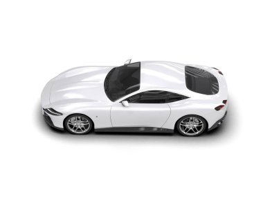 beyaz süper modern araba - arka plan