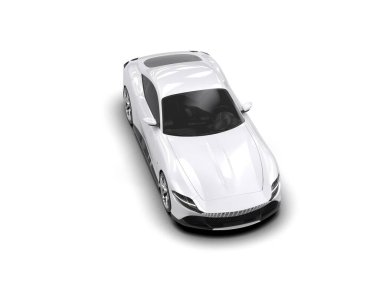 Stüdyoda daha az genel bir konsept arabanın 3 boyutlu çizimi