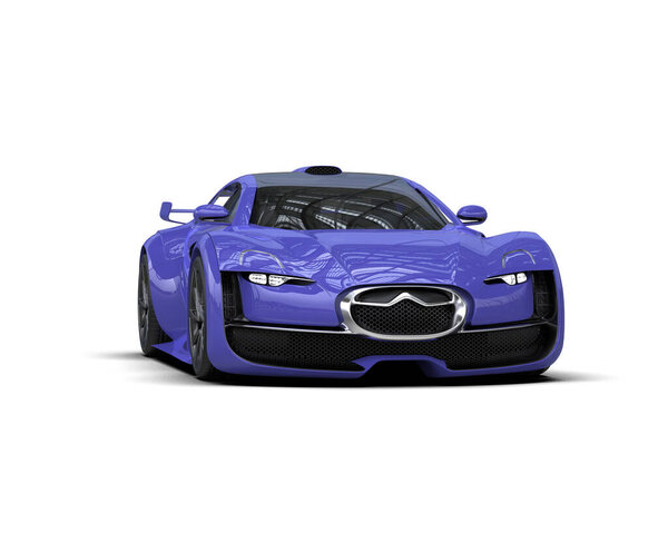 3d rendering of sport car isolated on white background