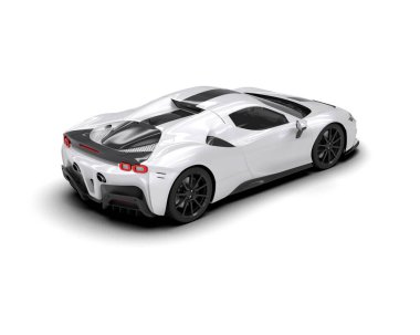 beyaz süper modern araba - arka plan