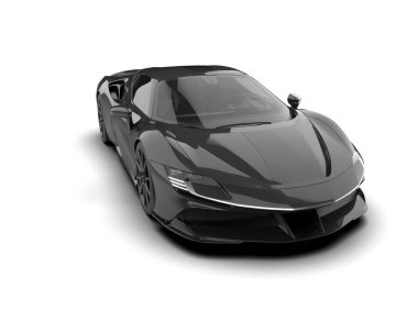 Süper siyah modern süper araba.