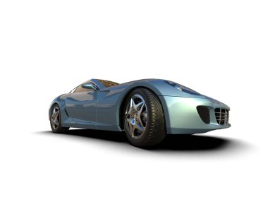 Modern spor araba - 3D render