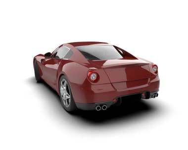 modern araba beyaz üzerine