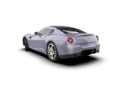 3 boyutlu lüks bir araba.