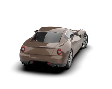 modern spor araba beyaz üzerine izole