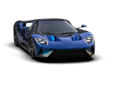 mavi araba modern araba - yakın çekim görüntüsü