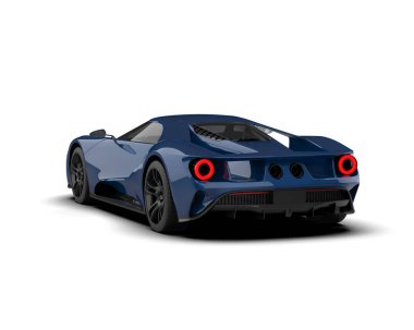 modern mavi araba - kaslı araba