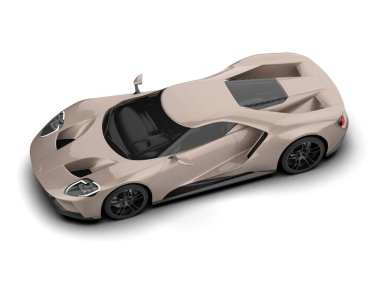 3 boyutlu spor konsept araba tasarımı.