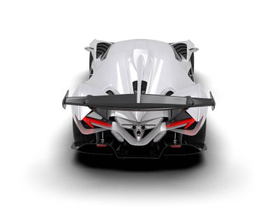 Gri arka planda modern süper araba