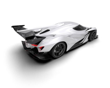 beyaz ve siyah spor araba - üst görünüm