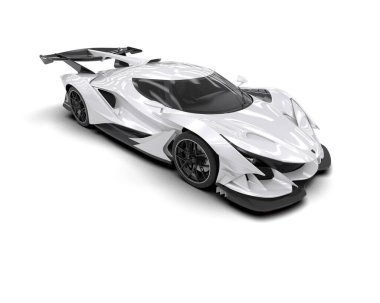 Süper beyaz modern süper spor araba