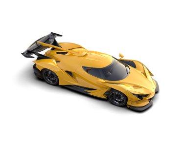 Bir süper spor arabanın 3 boyutlu canlandırması - konsept görüntü