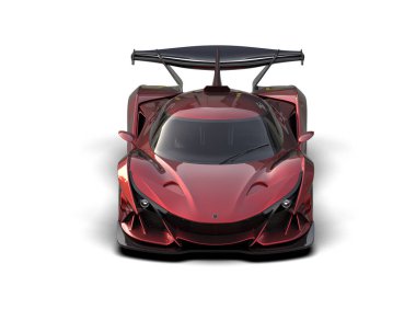 modern süper araba - ön görünüm, üst görünüm