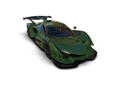 beyaz arka planda modern araba