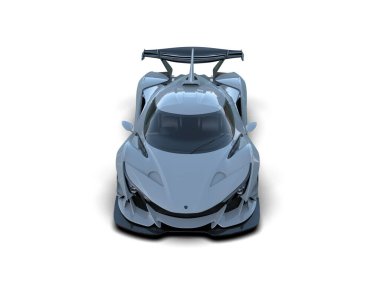 Süper modern araba - süper modern - ön arka görünüm