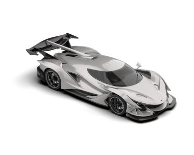 süper spor araba beyaz arkaplanda izole