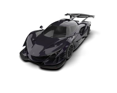 Bir spor arabanın 3 boyutlu görüntüsü