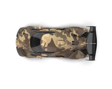 3 boyutlu markalı, jenerik bir pikap araba.