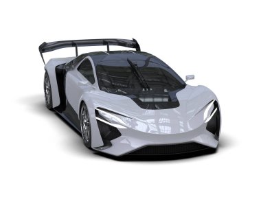 modern süper araba - 3D görüntüleme