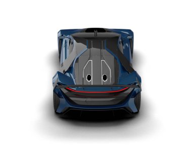Modern süper araba. 3d oluşturma