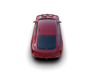 beyaz arkaplanda modern araba