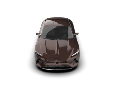  3D görüntüleme. spor araba beyaz arkaplanda izole edildi.