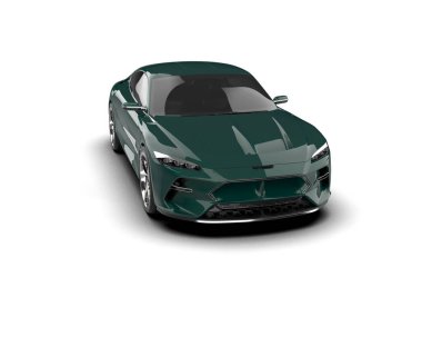  3D görüntüleme. spor araba beyaz arkaplanda izole edildi.